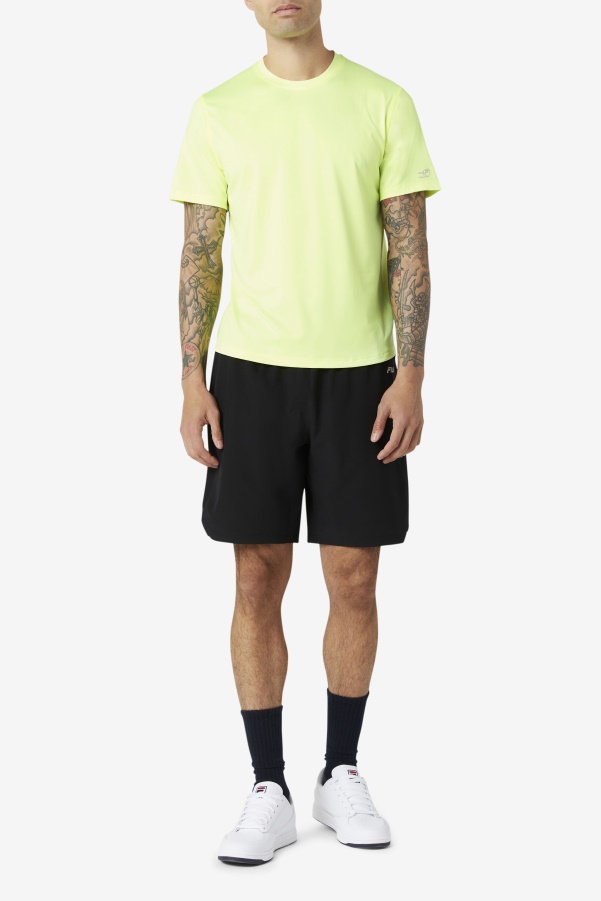 Pickleball Scallop Hem Crew YellowHeather Fila