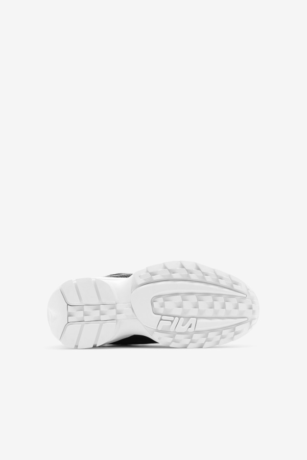Black/White Big Kids' Disruptor 2 EXP Fila