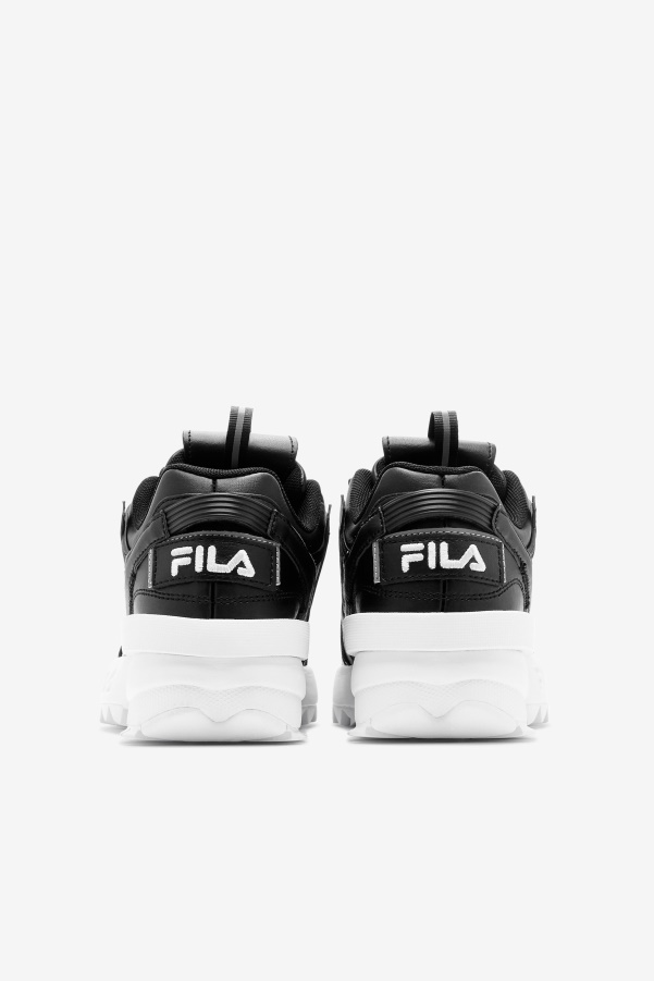 Black/White Big Kids' Disruptor 2 EXP Fila
