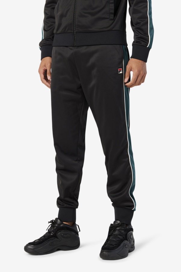 Black/June Bug/White Elijah Track Pant Fila