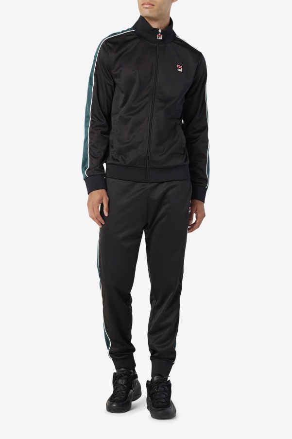 Black/June Bug/White Elijah Track Pant Fila