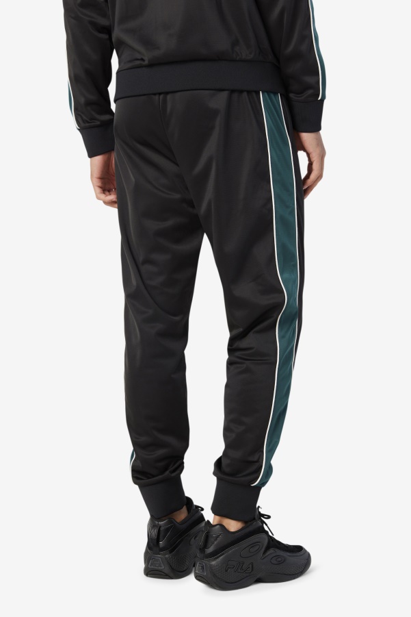 Black/June Bug/White Elijah Track Pant Fila