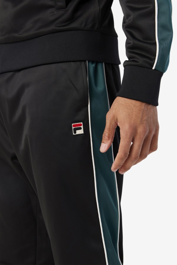 Black/June Bug/White Elijah Track Pant Fila