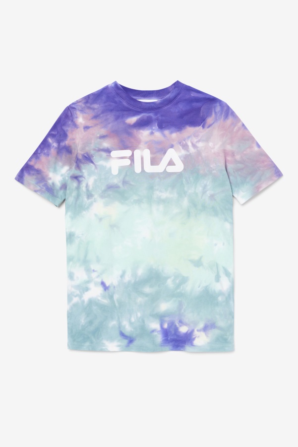 Alivia Tie Dye Tee Fila Aruba Blue Tie Dye