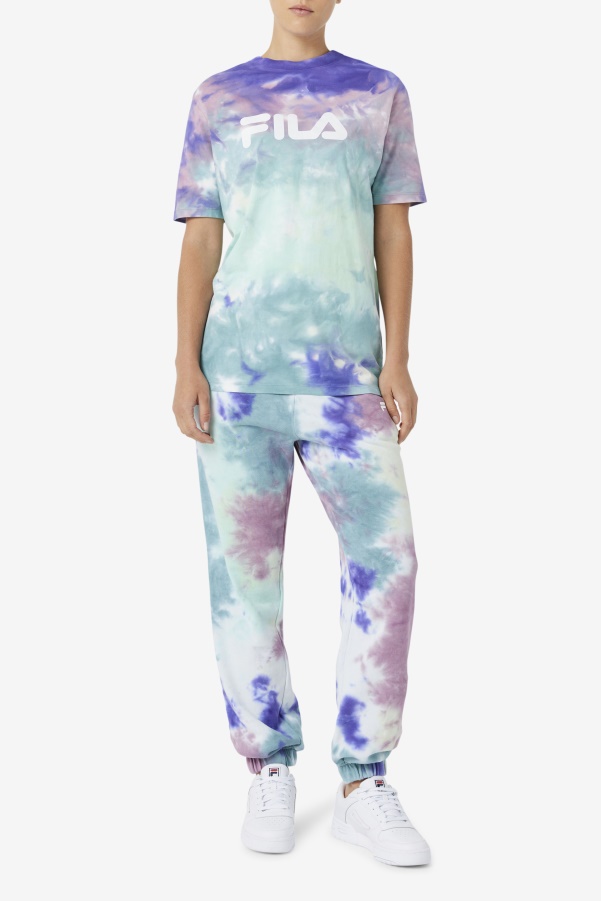 Alivia Tie Dye Tee Fila Aruba Blue Tie Dye