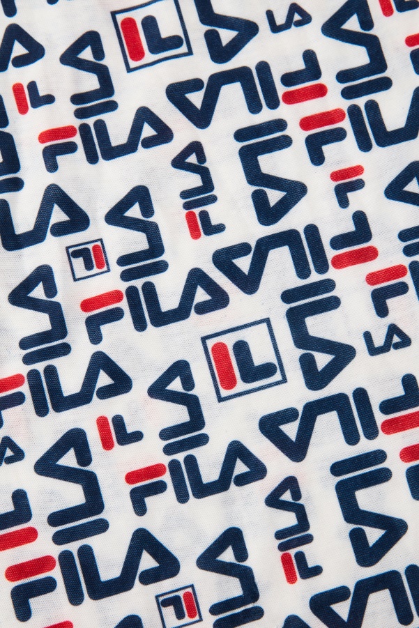 Fila White Multi Repeating Logo Gaitor