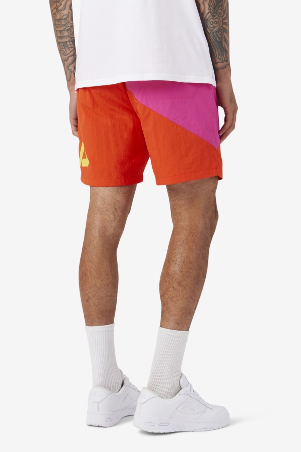 Ama Swim Short Purple/Cherry Tomato/Yellow Fila