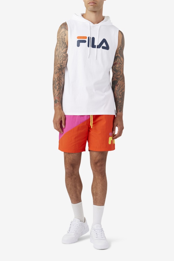 Ama Swim Short Purple/Cherry Tomato/Yellow Fila