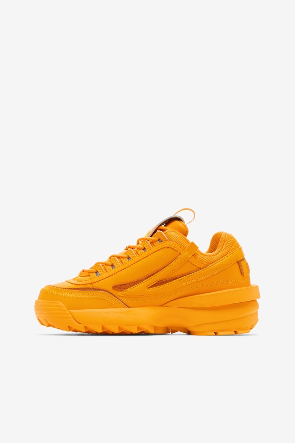 Yellow/Burnt Orange Fila Women's Disruptor 2 Exp