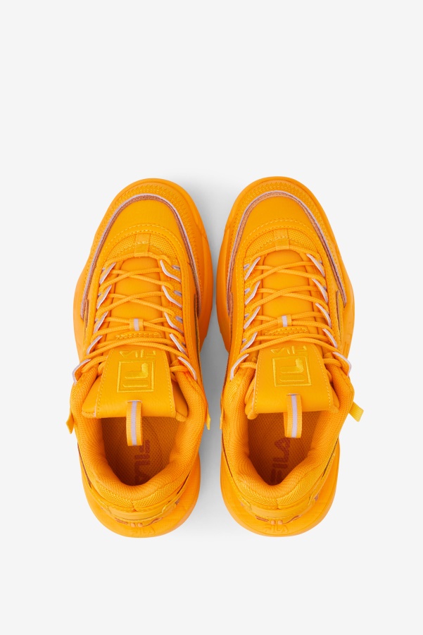 Yellow/Burnt Orange Fila Women's Disruptor 2 Exp