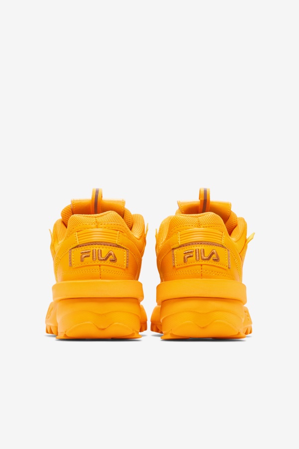 Yellow/Burnt Orange Fila Women's Disruptor 2 Exp