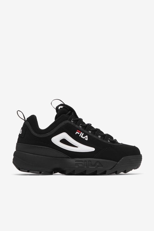 Kids' Disruptor 2 Black/White/Red Fila
