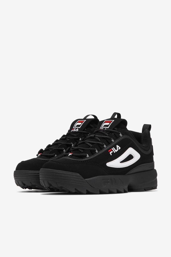 Kids' Disruptor 2 Black/White/Red Fila