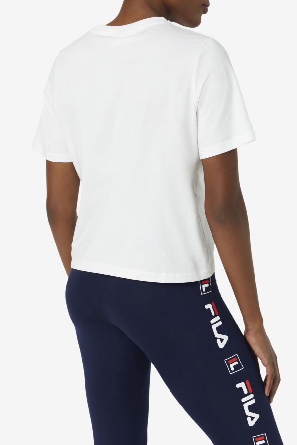 Fila White miss eagle tee