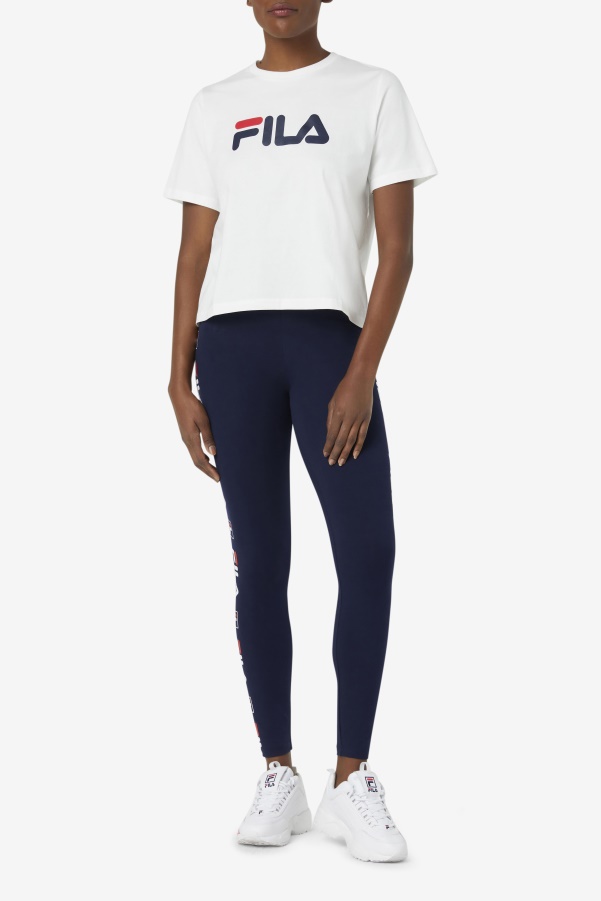 Fila White miss eagle tee