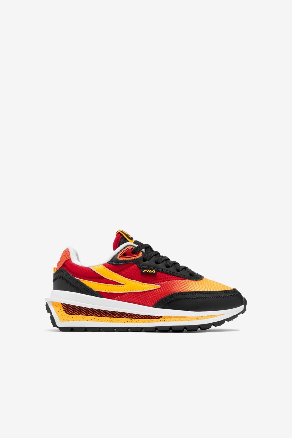Big Kids' Renno Black/Red/Gold Fila