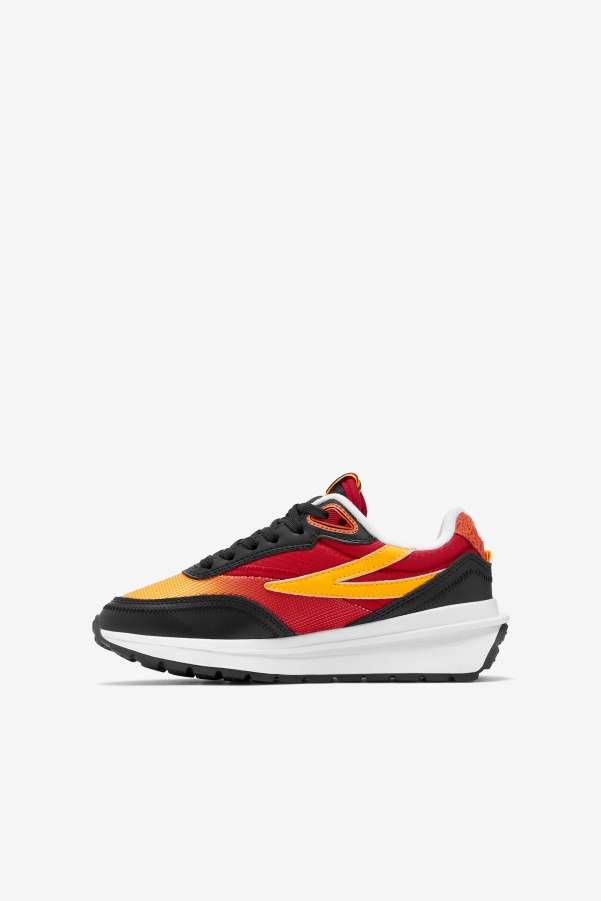 Big Kids' Renno Black/Red/Gold Fila