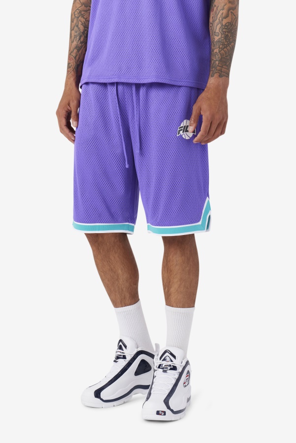 Purple/Ceramic/White/Shadow Ovi Basketball Short Fila