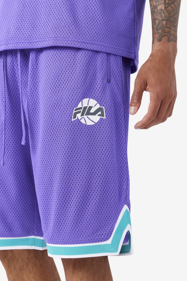 Purple/Ceramic/White/Shadow Ovi Basketball Short Fila