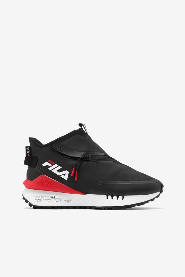 Black/Red/White Women's Space Runner Fila