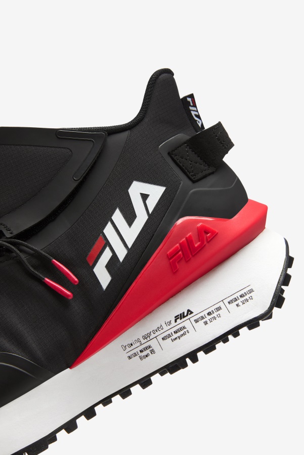 Black/Red/White Women's Space Runner Fila