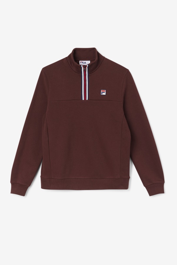 Brown Stone Weston Half Zip Fila