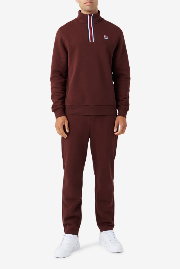 Brown Stone Weston Half Zip Fila