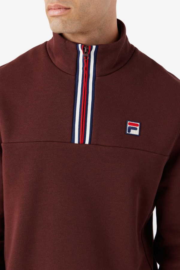 Brown Stone Weston Half Zip Fila