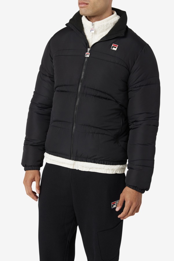 Elias Puffer Jacket Black Fila