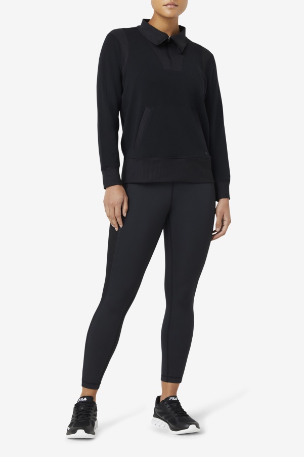 Fila Black Forza Texture High Waist Legging