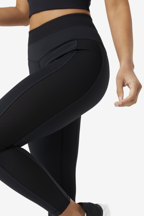 Fila Black Forza Texture High Waist Legging