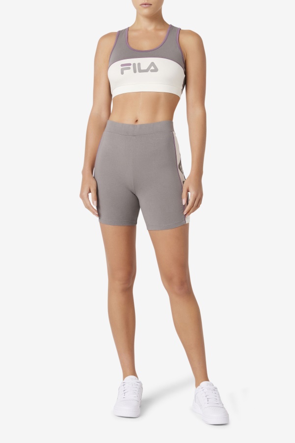 Brushed Nickel Fila Davina Bike Short
