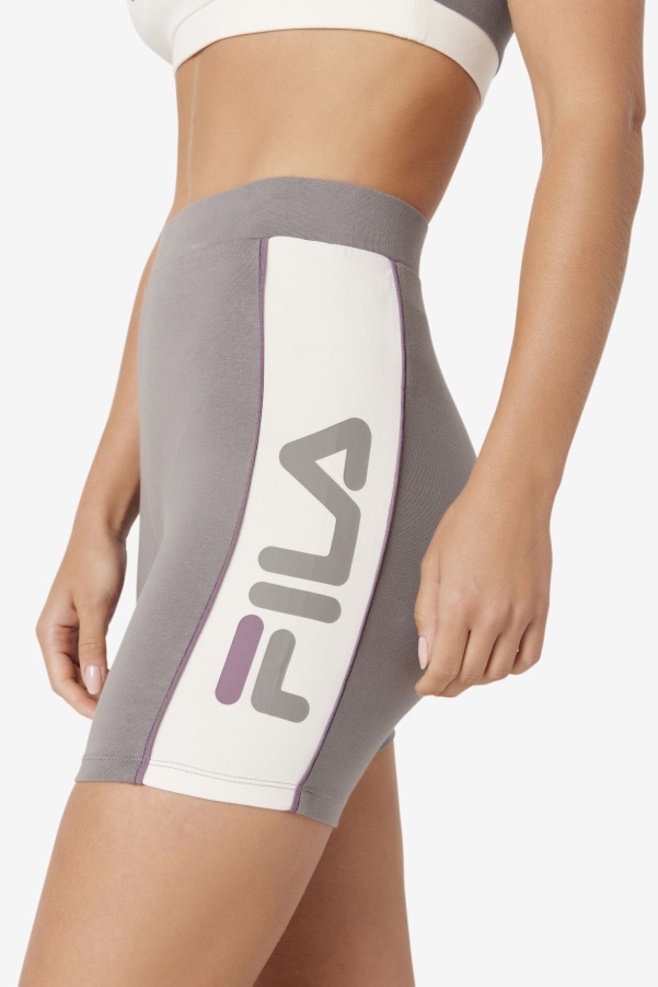 Brushed Nickel Fila Davina Bike Short