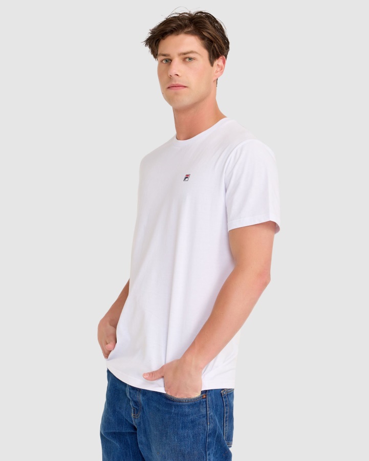White Fila Aaron Tee