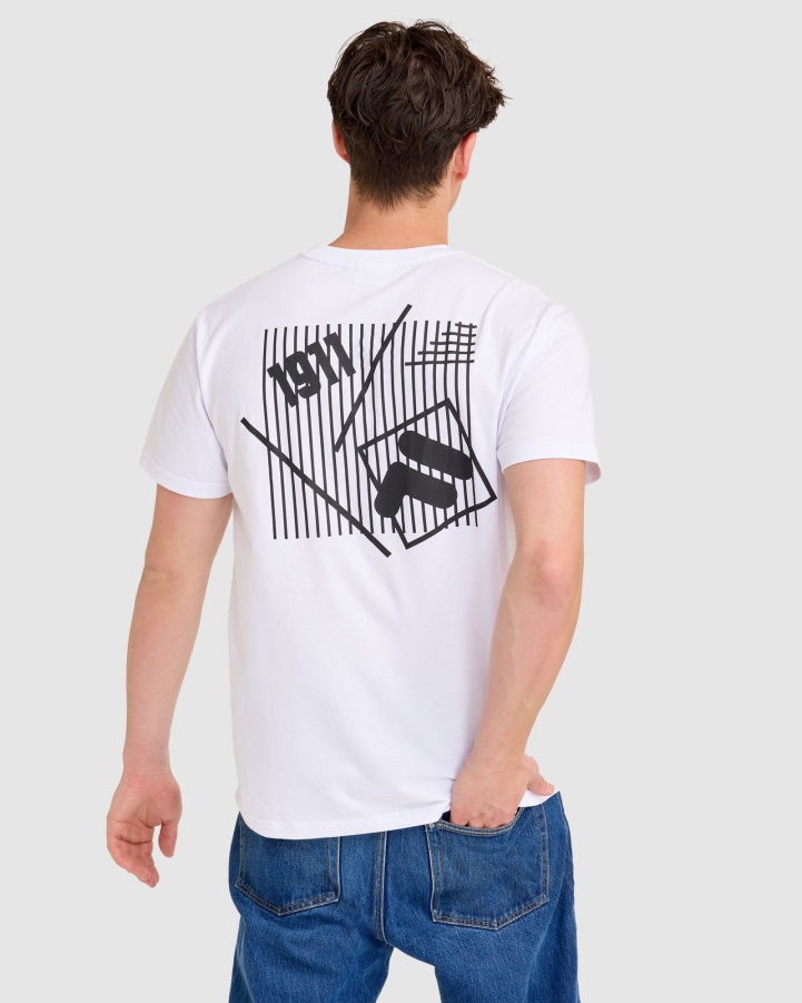 White Fila Aaron Tee