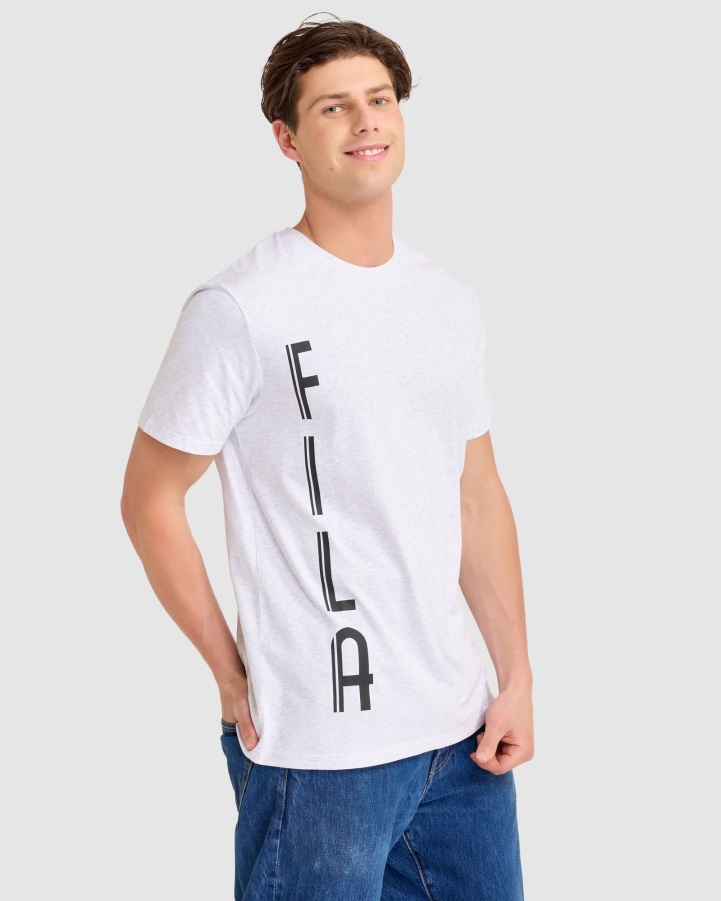 Markus Tee Light Grey Marle Fila