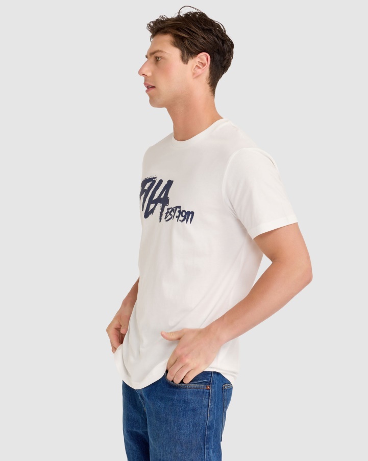 Fila White Lewis Tee