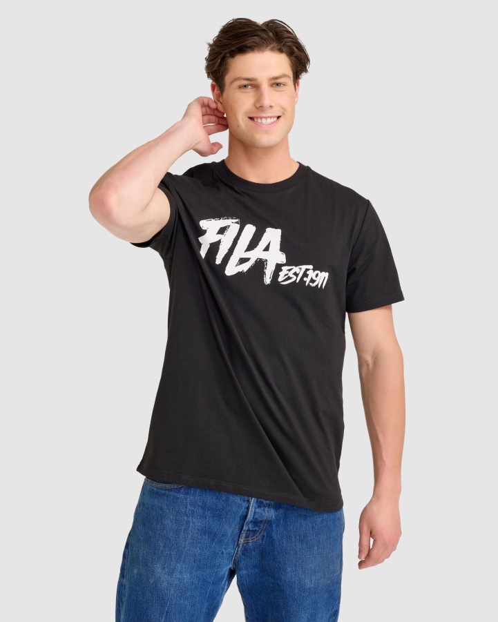 Lewis Tee Black Fila