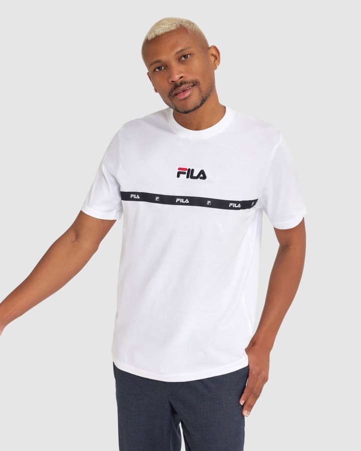 White Fila Men's Valour Tee