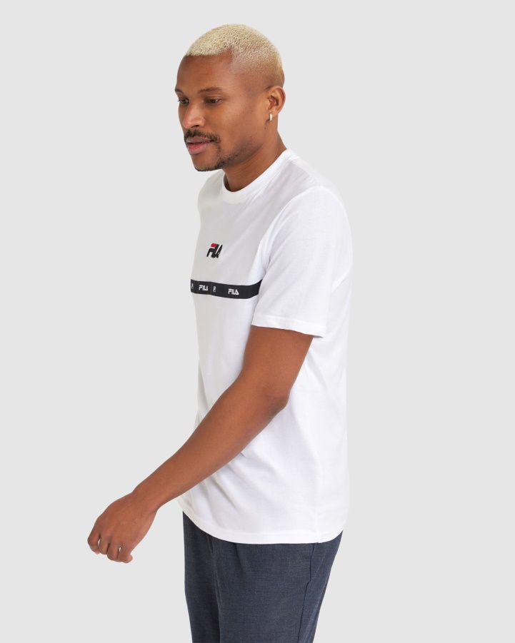 White Fila Men's Valour Tee
