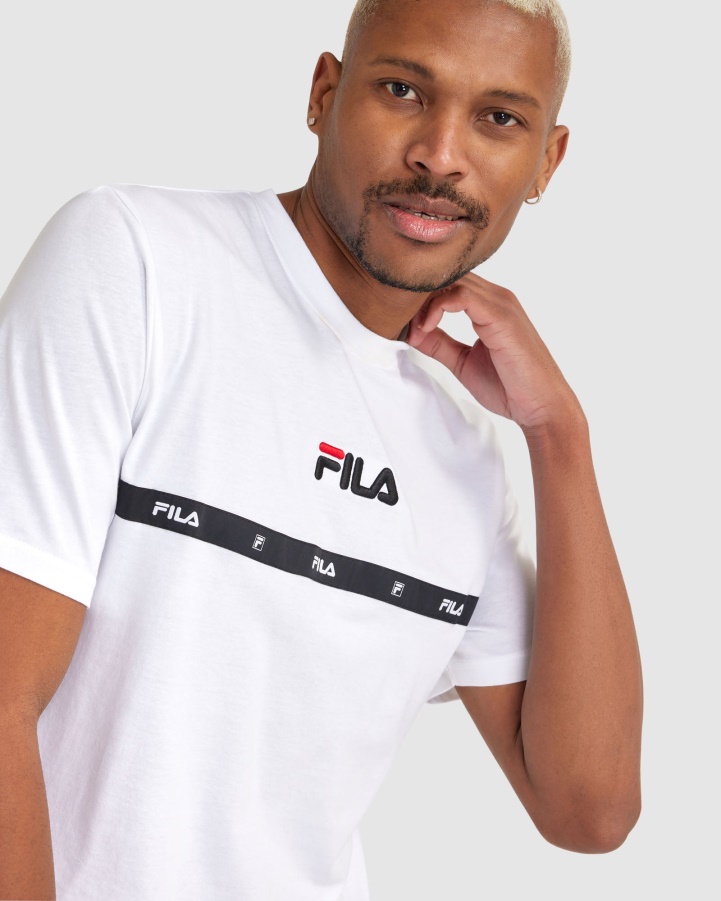 White Fila Men's Valour Tee