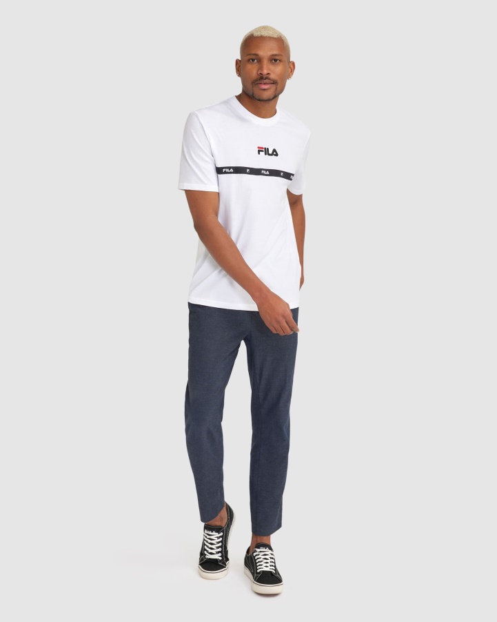 White Fila Men's Valour Tee