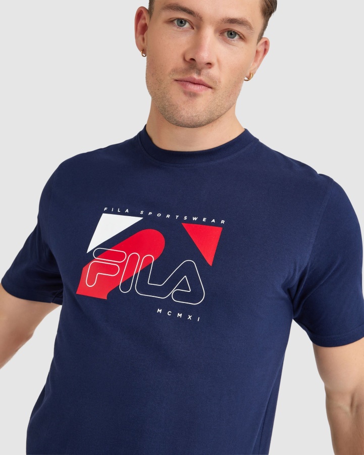 Men's Shaw Tee Navy Fila