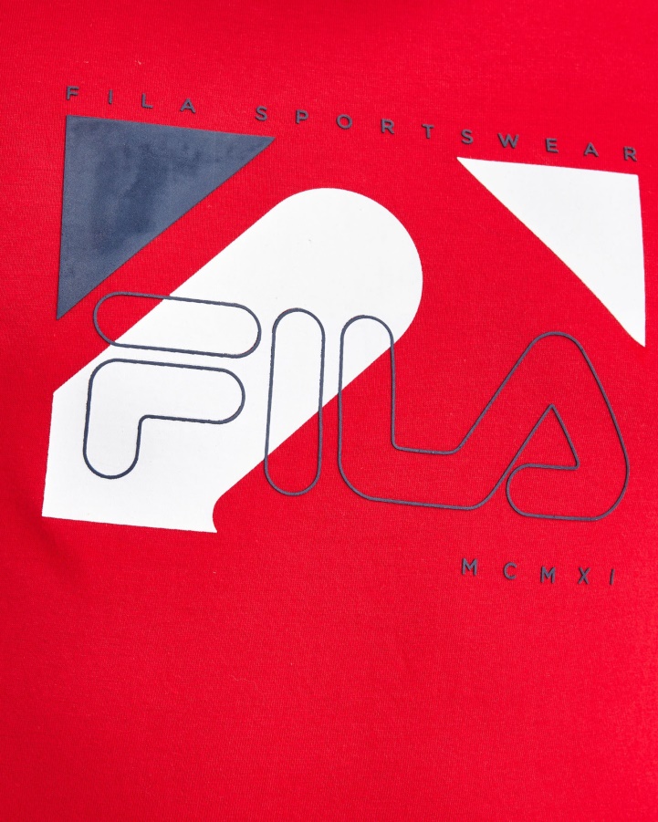 Red Men's Shaw Tee Fila