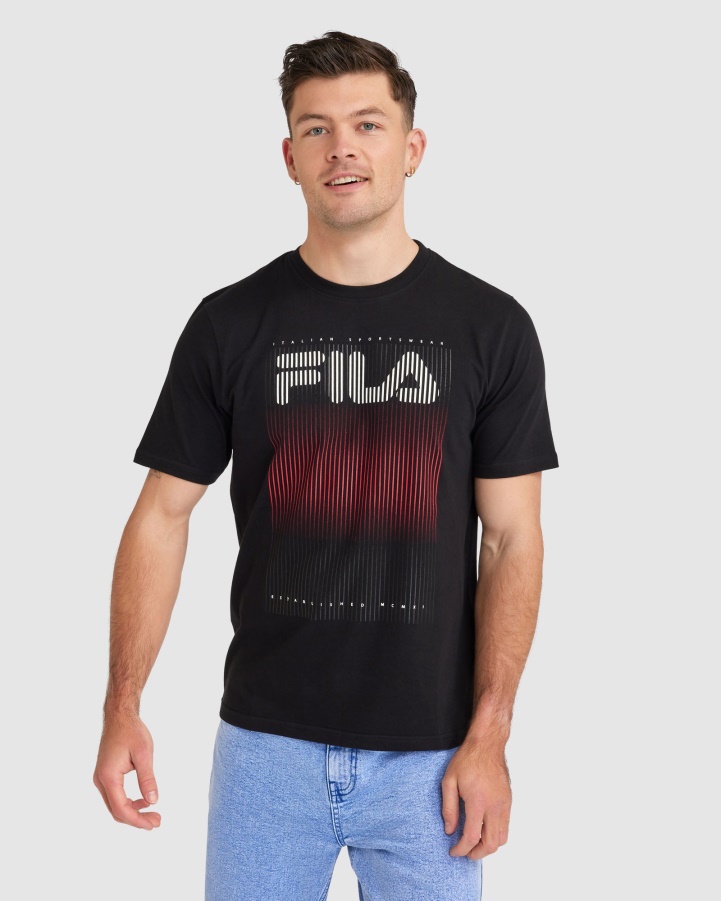Black Fila Men's Cedrick Tee
