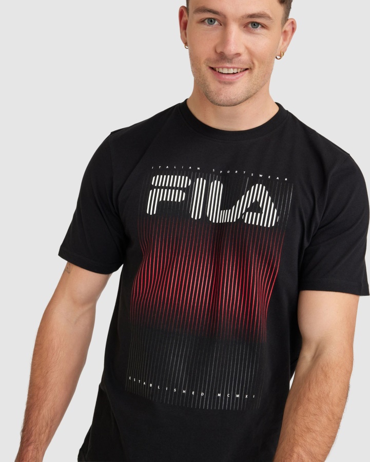 Black Fila Men's Cedrick Tee