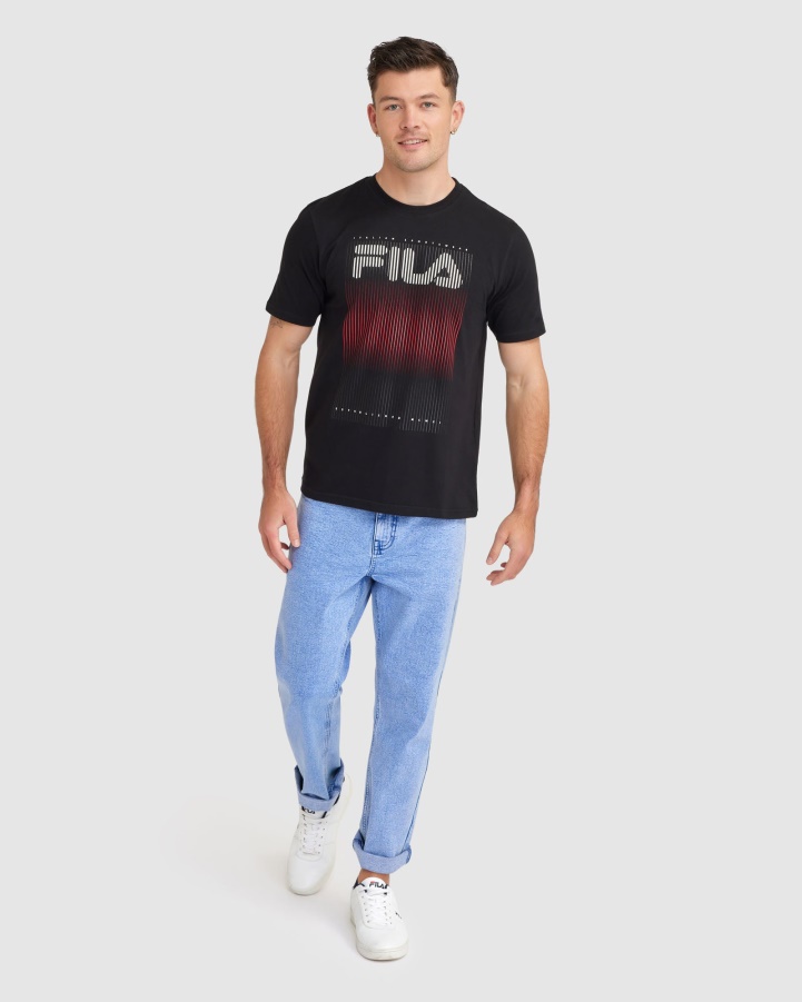 Black Fila Men's Cedrick Tee