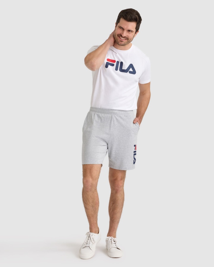 Unisex Boston Shorts Grey Marle Fila