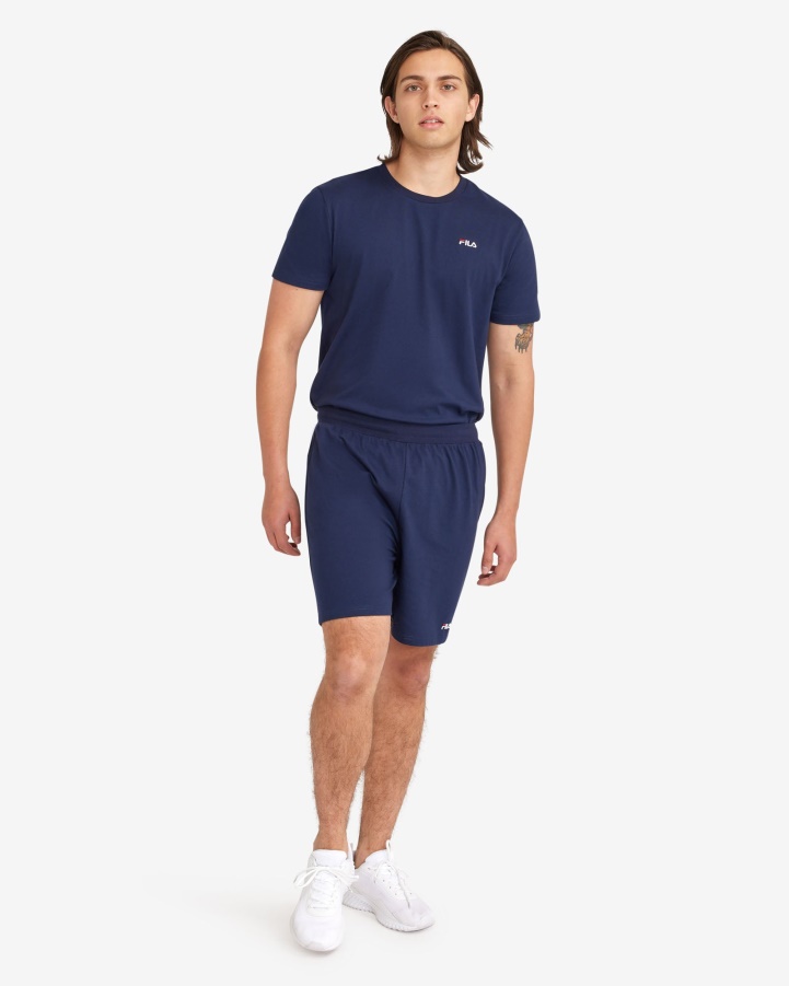 New Navy Men's Basic Mid Short Fila