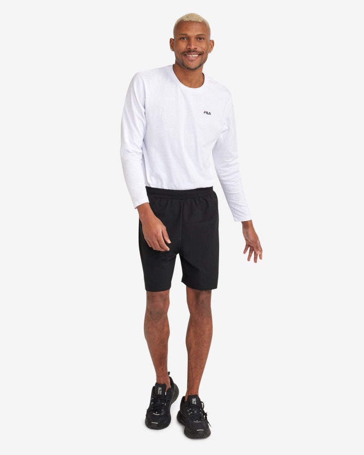 Black Fila Men's Basic Mid Short